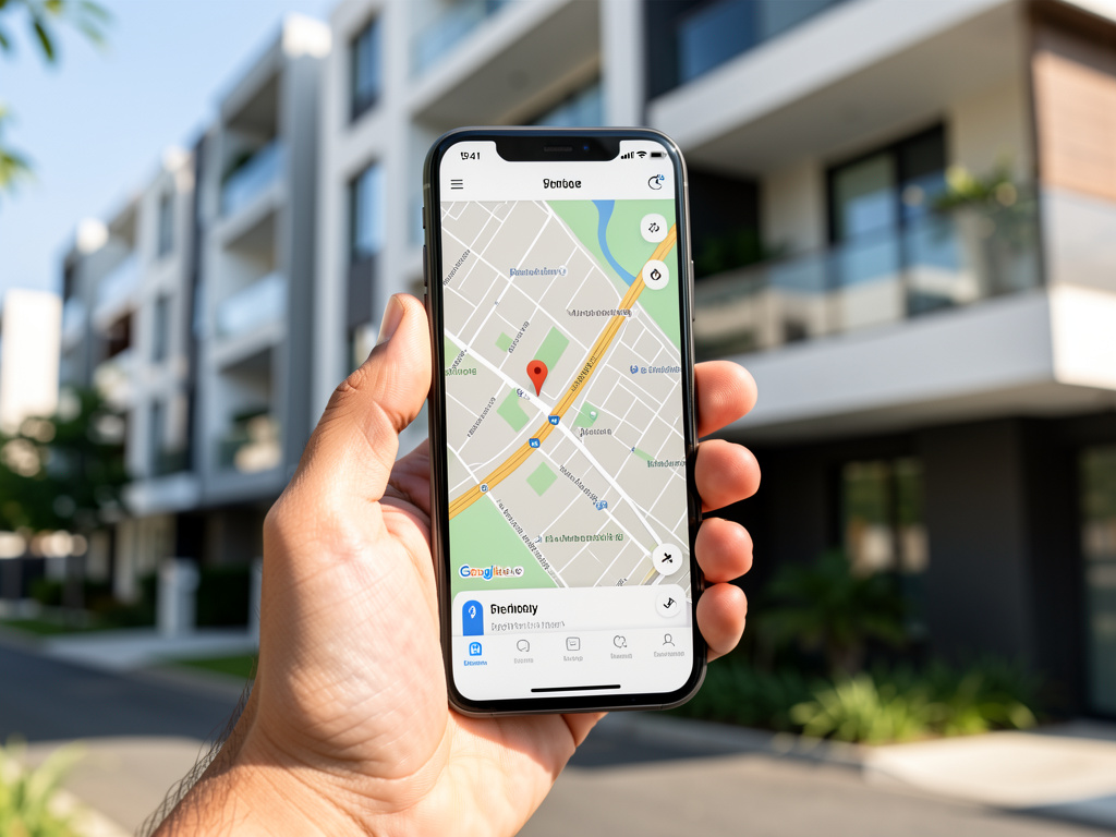 Smartphone mit digitaler Karte unseres Einsatzgebiets rund um Graben-Neudorf