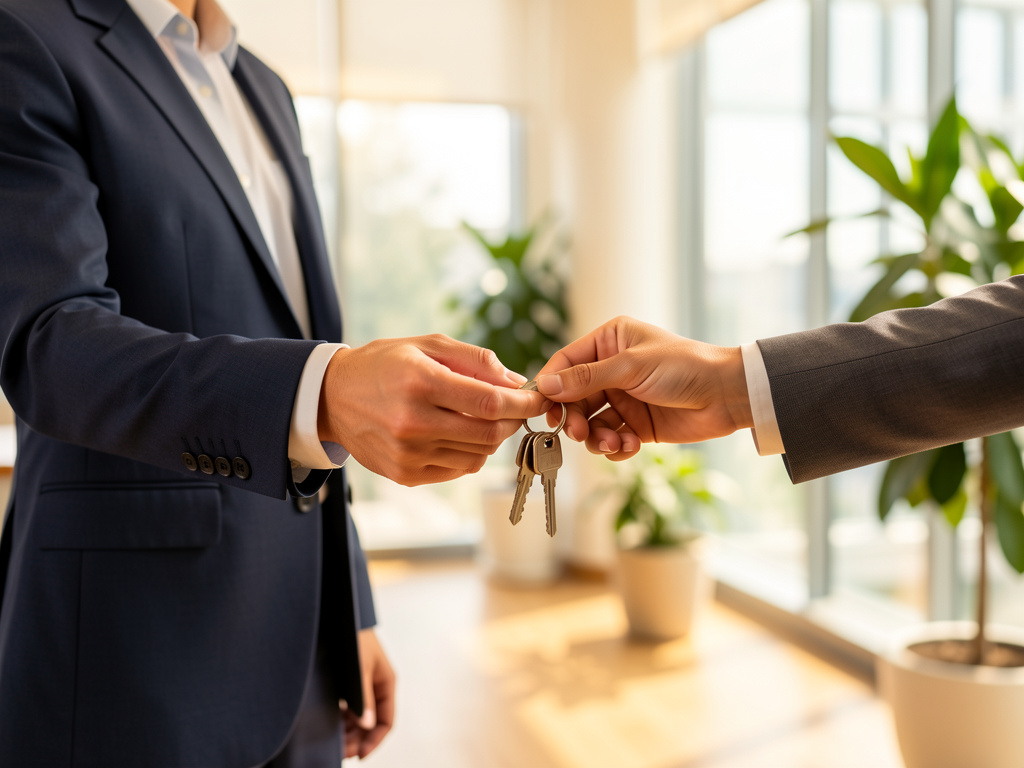 Schlüsselübergabe im Büro - Ein Zeichen für Vertrauen und persönlichen Service