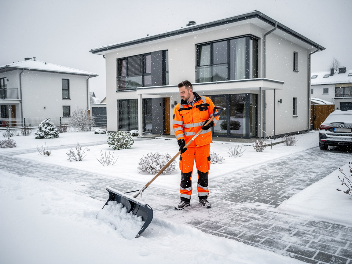 Winterdienst: Schneeräumung und Streuarbeiten für Ihre Immobilie.